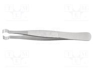 Tweezers; 120mm; Blade tip shape: round; universal BERNSTEIN