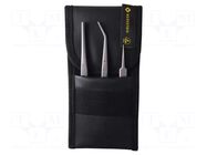 Tweezers-set; for precision works; 3pcs. BERNSTEIN