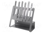 Tweezers-set; for precision works; 6pcs. BERNSTEIN