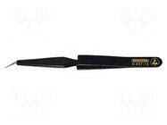 Tweezers; Blade tip shape: sharp; Tweezers len: 120mm; ESD BERNSTEIN