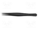 Tweezers; Blade tip shape: round; Tweezers len: 120mm; ESD BERNSTEIN
