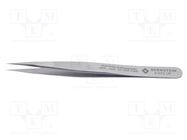 Tweezers; 110mm; Blade tip shape: sharp; universal 