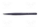 Tweezers; Blade tip shape: sharp; Tweezers len: 140mm; ESD BERNSTEIN