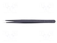 Tweezers; Blade tip shape: sharp; Tweezers len: 140mm; ESD BERNSTEIN