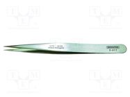 Tweezers; 130mm; Blade tip shape: sharp; universal BERNSTEIN