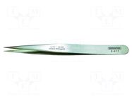 Tweezers; 130mm; Blade tip shape: sharp; universal BERNSTEIN