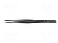 Tweezers; Blade tip shape: sharp; Tweezers len: 140mm; ESD BERNSTEIN