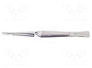 Tweezers; 165mm; Blade tip shape: rounded,shovel; universal BERNSTEIN