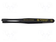 Tweezers; Blade tip shape: shovel; Tweezers len: 120mm; ESD BERNSTEIN