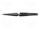 Tweezers; Blade tip shape: sharp; Tweezers len: 125mm; ESD BERNSTEIN