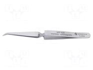 Tweezers; 125mm; Blades: curved; Blade tip shape: sharp; universal BERNSTEIN