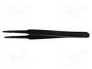 Tweezers; Blade tip shape: flat; Tweezers len: 125mm; ESD BERNSTEIN