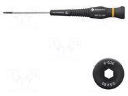 Screwdriver: precision; hex key; HEX 2.5mm; Blade length: 60mm BERNSTEIN