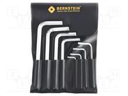 Wrenches set; hex key; 8pcs. BERNSTEIN