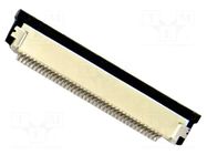 Connector; PIN: 50; ZIF FFC; 0.5mm; Type: top contacts Riverdi