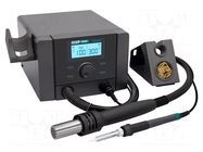 Station: hot air; digital,with push-buttons; 100÷500°C; 50l/min QUICK