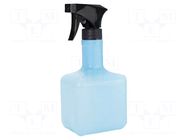 Cleanroom acces: dosing bottles; 473ml; dissipative; ESD ANTISTAT