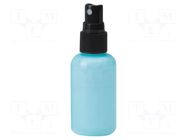 Cleanroom acces: dosing bottles; blue (bright); polyurethane ANTISTAT