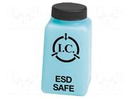 Cleanroom acces: dosing bottles; blue (bright); polyurethane ANTISTAT