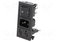 Connector: AC supply; socket; male; 10A; 250VAC; C14 (E); IEC 60320 BULGIN