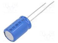 Capacitor: electrolytic; THT; 220uF; 35VDC; Ø10x16mm; Pitch: 5mm VISHAY