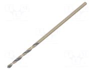 Drill bit; for metal; Ø: 1mm; high speed steel PROLINE