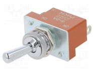 Switch: toggle; Pos: 2; SPDT; ON-ON; 6A/250VAC; 20A/30VDC; S; panel NKK SWITCHES