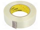 Tape: fixing; W: 36mm; L: 55m; Thk: 0.15mm; synthetic rubber; 3% 3M