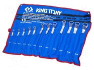 Wrench-set; box,bent; 12pcs. KING TONY