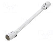Wrench; socket spanner,with joint; 17mm,19mm; L: 260mm KING TONY