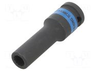 Socket; 12-angles,socket spanner,impact; 10mm; 1/2"; long KING TONY