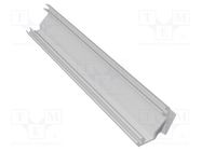 Profiles for LED modules; silver; 1m; GLAX; aluminium; angular GTV Poland