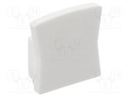 Cap for LED profiles; white; 10pcs. GTV Poland