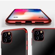 Clear Color case TPU gel cover with a metallic frame for Samsung Galaxy A13 5G black, Hurtel