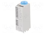 Timer; 0,05s÷100h; 3PDT; 250VAC/10A; Usup: 24VAC; 24VDC; 85; PIN: 11 FINDER