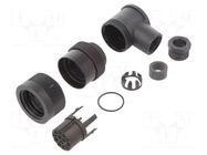 Connector: circular; 250V; 6A; PIN: 13; plug; female; soldering; IP65 BINDER
