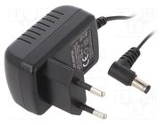 Power supply: switched-mode; mains,plug; 12VDC; 1A; 12W; Plug: EU ESPE