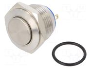 Switch: vandal resistant; Pos: 2; SPST-NO; 2A/48VDC; IP65; OFF-(ON) E-SWITCH