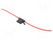 Fuse holder; 30A; on cable; Leads: cables; Contacts: brass; PVC SCI