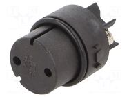 Connector: circular; contact insert; female; PIN: 2; 10A; 250V; 1mm2 BULGIN