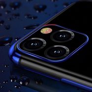 Clear Color case gel cover case with metallic frame Xiaomi Redmi Note 11 Pro 5G / 11 Pro blue, Hurtel