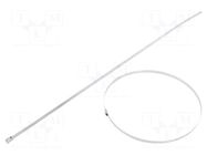 Cable tie; L: 680mm; W: 7.9mm; stainless steel AISI 304; 1500N BM GROUP