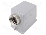 Enclosure: for HDC connectors; C-TYPE; size 104.62; PG36; angled ILME