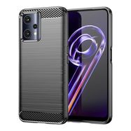 Carbon Case Flexible Cover Realme 9 Pro black, Hurtel