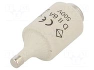 Fuse: fuse; 6A; 500VAC; gG,quick blow; DII HAGER