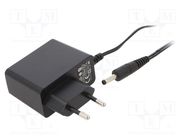 Power supply: switching; mains,plug; 5VDC; 2A; 10W; Plug: EU; 78.7% POS