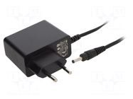 Power supply: switching; mains,plug-in; 9VDC; 1A; 9W; Out: 3,5/1,3 POS