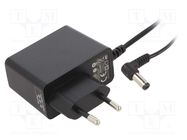 Power supply: switching; mains,plug; 9VDC; 1A; 9W; Plug: EU; 81.34% POS