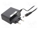 Power supply: switched-mode; mains,plug; 12VDC; 0.5A; 6W; Plug: EU POS