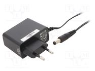 Power supply: switched-mode; mains,plug; 12VDC; 0.5A; 6W; Plug: EU POS